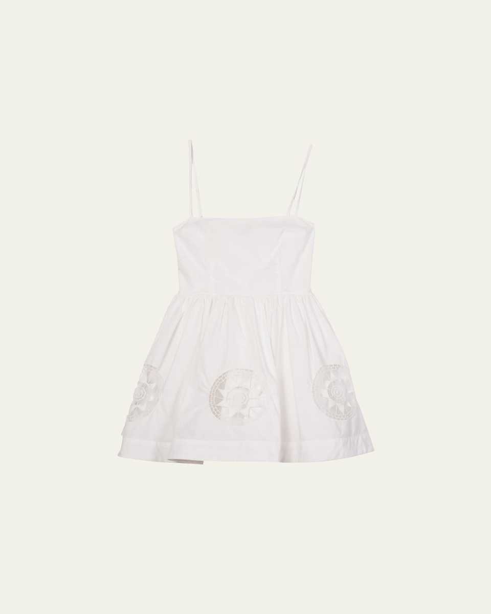 Nadine Embroidered Sleeveless Mini Dress